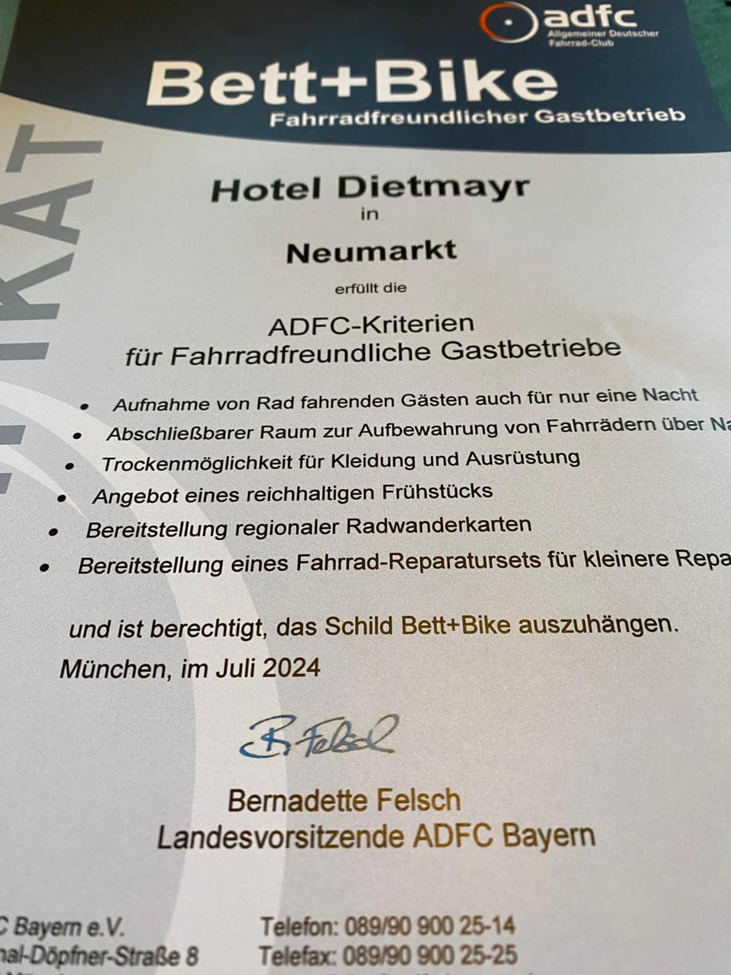 Hotel Dietmayr Neumarkt in der Oberpfalz Ngoại thất bức ảnh